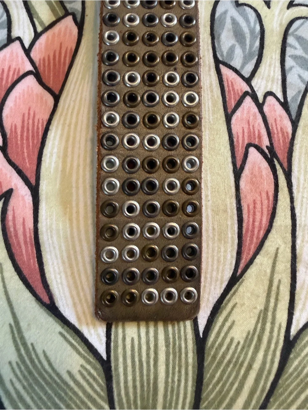 Replay Men's Studded Leather Belt in Brown